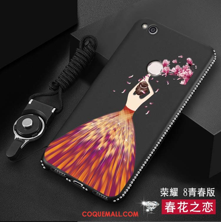 Étui Huawei P8 Lite 2017 Fluide Doux Protection Jeunesse, Coque Huawei P8 Lite 2017 Noir Téléphone Portable