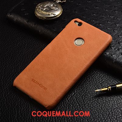 Étui Huawei P8 Lite 2017 Très Mince Jeunesse Cuir Véritable, Coque Huawei P8 Lite 2017 Marron Protection