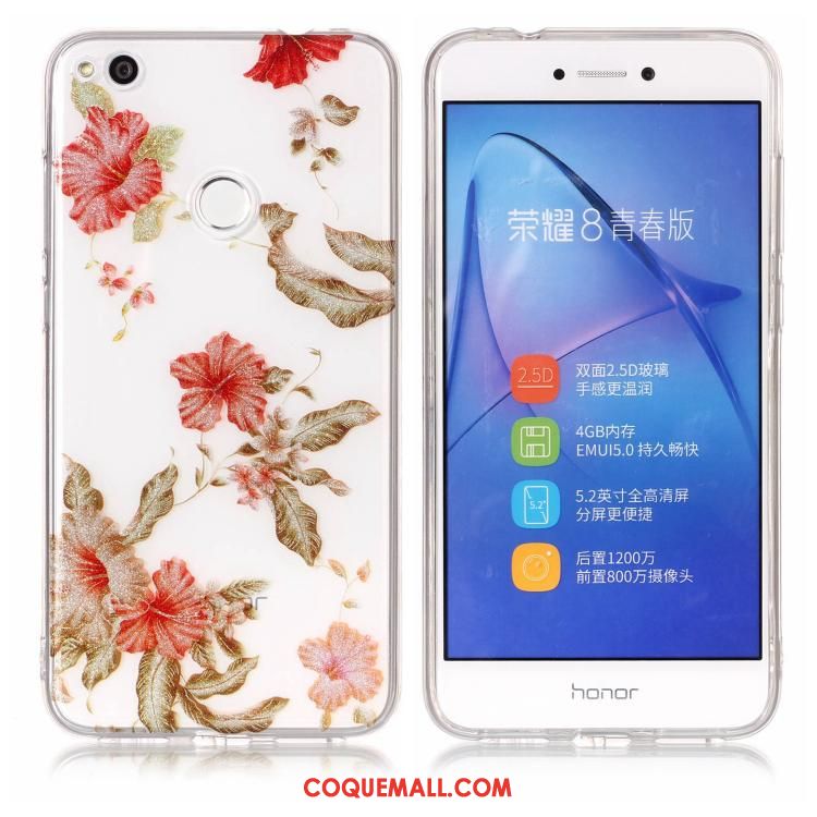 Étui Huawei P8 Lite 2017 Téléphone Portable Violet Rose, Coque Huawei P8 Lite 2017 Fluide Doux Jeunesse