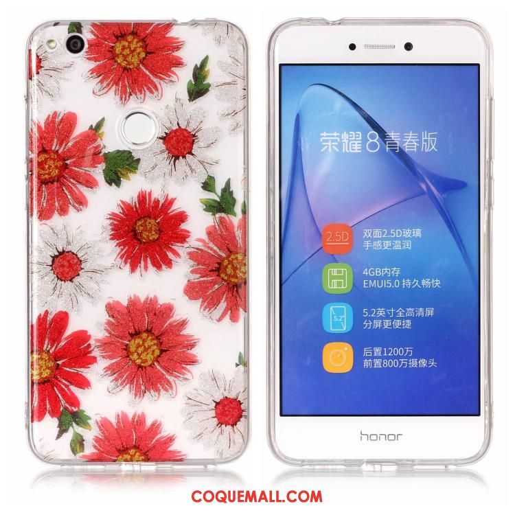 Étui Huawei P8 Lite 2017 Téléphone Portable Violet Rose, Coque Huawei P8 Lite 2017 Fluide Doux Jeunesse