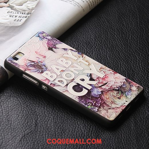 Étui Huawei P8 Lite Blanc Gaufrage Jeunesse, Coque Huawei P8 Lite Téléphone Portable Silicone
