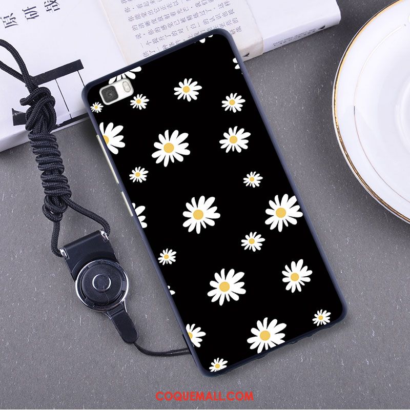 Étui Huawei P8 Lite Incassable Jaune Silicone, Coque Huawei P8 Lite Tempérer Amoureux