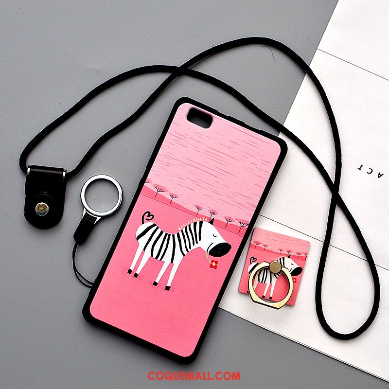 Étui Huawei P8 Lite Incassable Silicone Dessin Animé, Coque Huawei P8 Lite Blanc Téléphone Portable