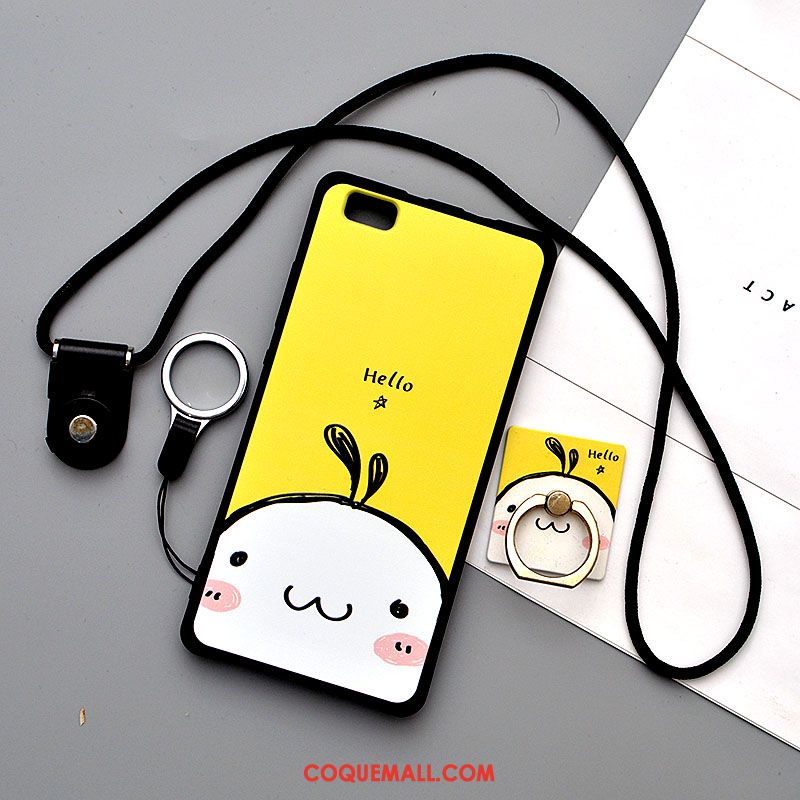 Étui Huawei P8 Lite Incassable Silicone Dessin Animé, Coque Huawei P8 Lite Blanc Téléphone Portable