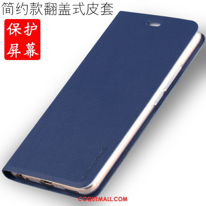 Étui Huawei P8 Lite Jeunesse Bleu Téléphone Portable, Coque Huawei P8 Lite Protection Étui En Cuir