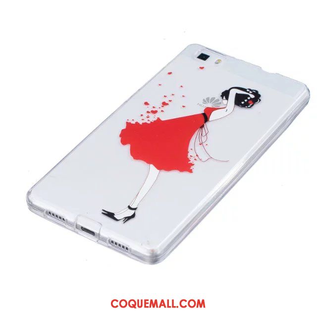 Étui Huawei P8 Lite Jeunesse Peinture Fleurs, Coque Huawei P8 Lite Gaufrage Téléphone Portable