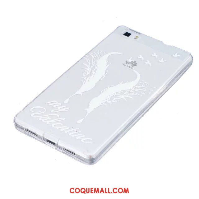 Étui Huawei P8 Lite Jeunesse Peinture Fleurs, Coque Huawei P8 Lite Gaufrage Téléphone Portable