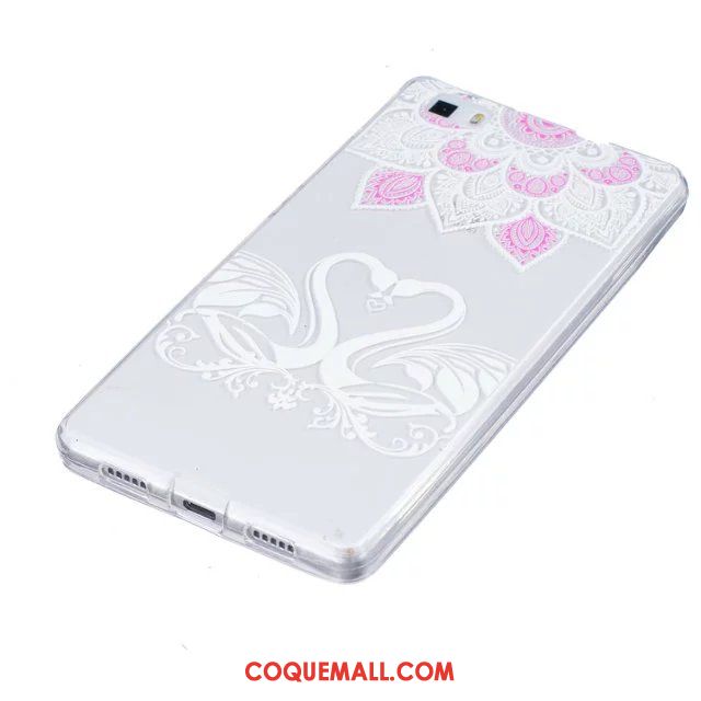 Étui Huawei P8 Lite Jeunesse Peinture Fleurs, Coque Huawei P8 Lite Gaufrage Téléphone Portable