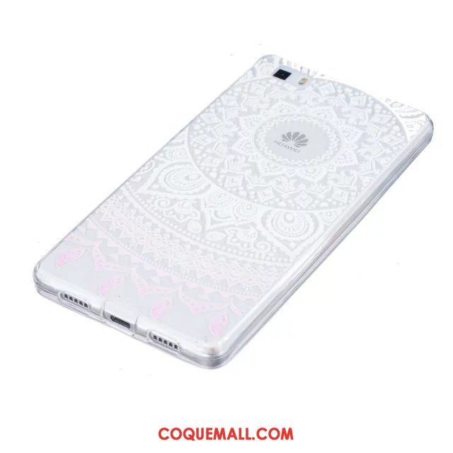 Étui Huawei P8 Lite Jeunesse Peinture Fleurs, Coque Huawei P8 Lite Gaufrage Téléphone Portable