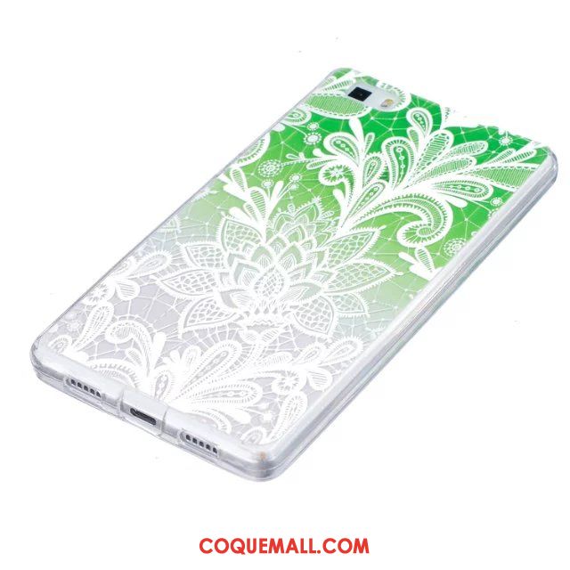 Étui Huawei P8 Lite Jeunesse Peinture Fleurs, Coque Huawei P8 Lite Gaufrage Téléphone Portable