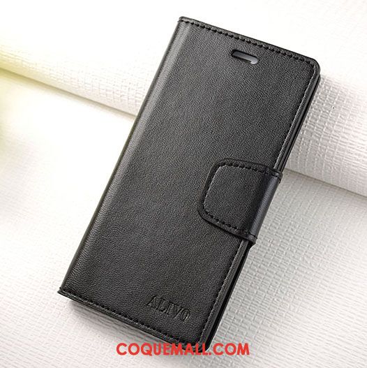 Étui Huawei P8 Lite Jeunesse Protection Étui En Cuir, Coque Huawei P8 Lite Incassable Noir