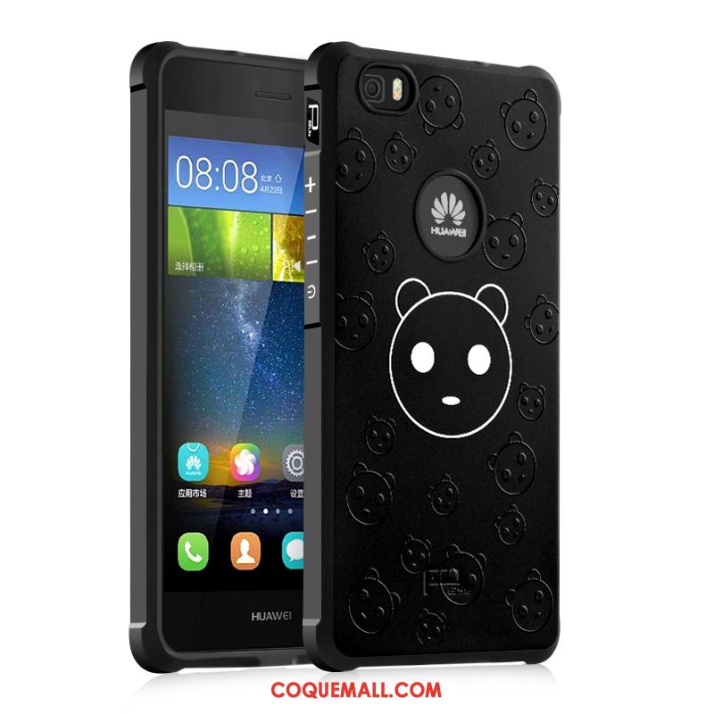 Étui Huawei P8 Lite Jeunesse Téléphone Portable Personnalité, Coque Huawei P8 Lite Tout Compris Noir