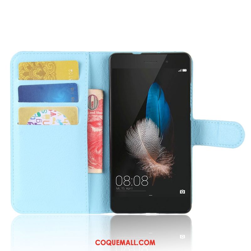 Étui Huawei P8 Lite Litchi Incassable Tendance, Coque Huawei P8 Lite Étui En Cuir Modèle Fleurie