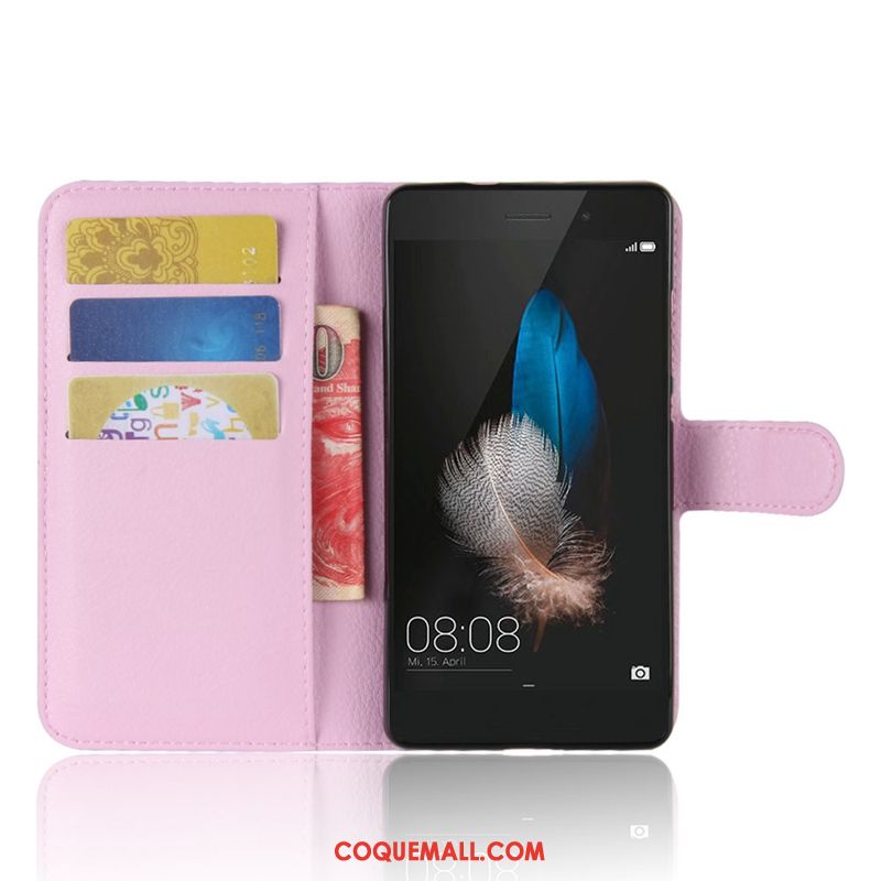 Étui Huawei P8 Lite Litchi Incassable Tendance, Coque Huawei P8 Lite Étui En Cuir Modèle Fleurie