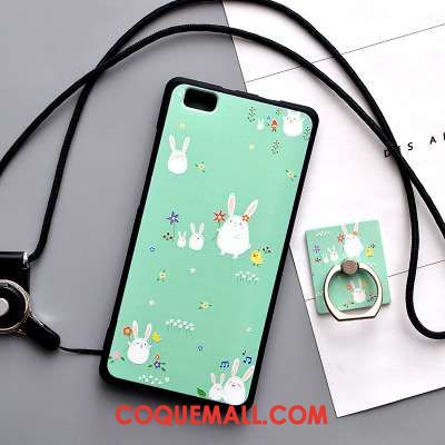 Étui Huawei P8 Lite Silicone Bleu Ornements Suspendus, Coque Huawei P8 Lite Jeunesse Fluide Doux