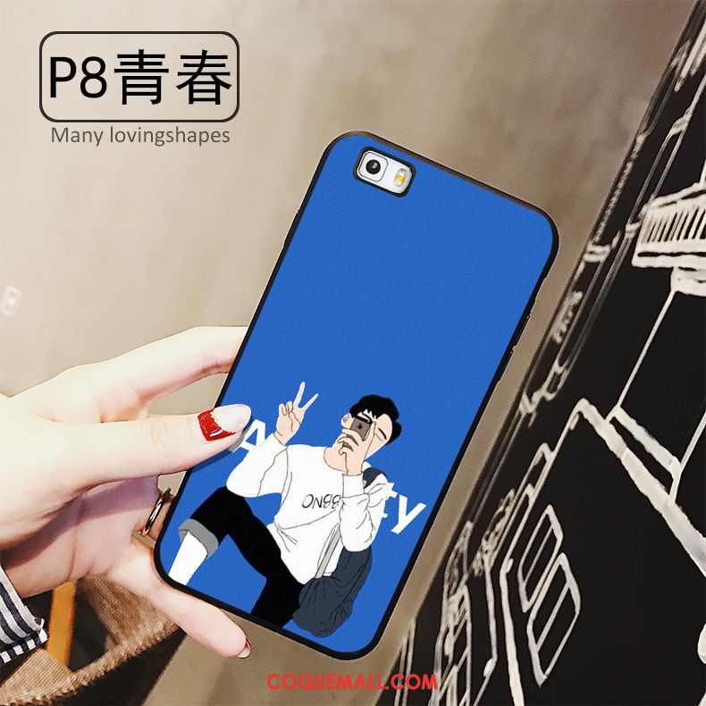 Étui Huawei P8 Lite Tout Compris Tendance Fluide Doux, Coque Huawei P8 Lite Jaune Amoureux