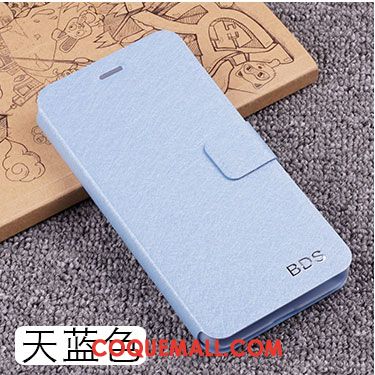 Étui Huawei P8 Lite Étui En Cuir Bleu Téléphone Portable, Coque Huawei P8 Lite Protection Jeunesse