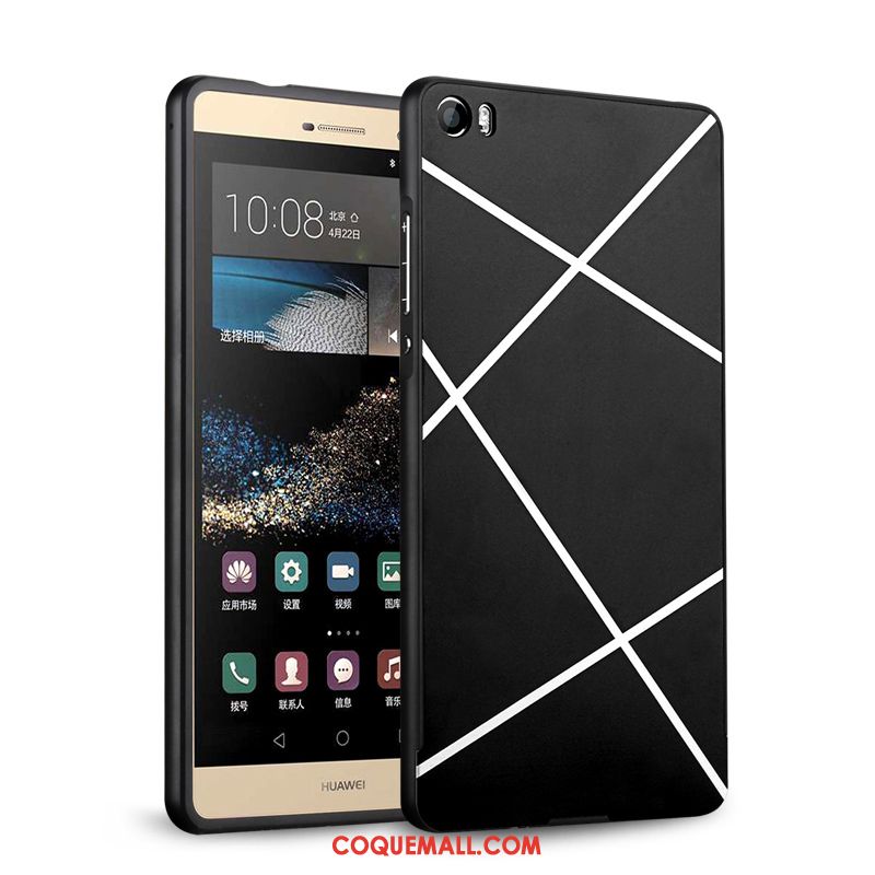 Étui Huawei P8 Métal Incassable Protection, Coque Huawei P8 Placage Tempérer