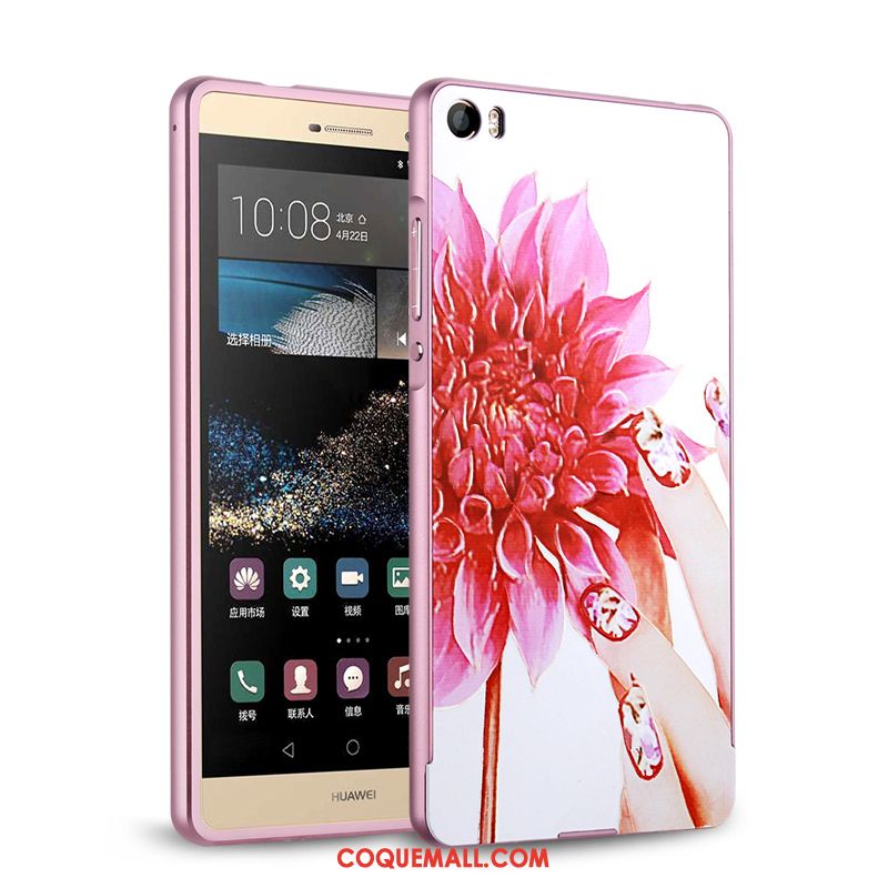 Étui Huawei P8 Métal Incassable Protection, Coque Huawei P8 Placage Tempérer