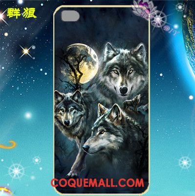 Étui Huawei P8 Métal Téléphone Portable Noir, Coque Huawei P8 Dragon Protection