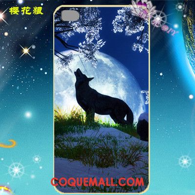 Étui Huawei P8 Métal Téléphone Portable Noir, Coque Huawei P8 Dragon Protection