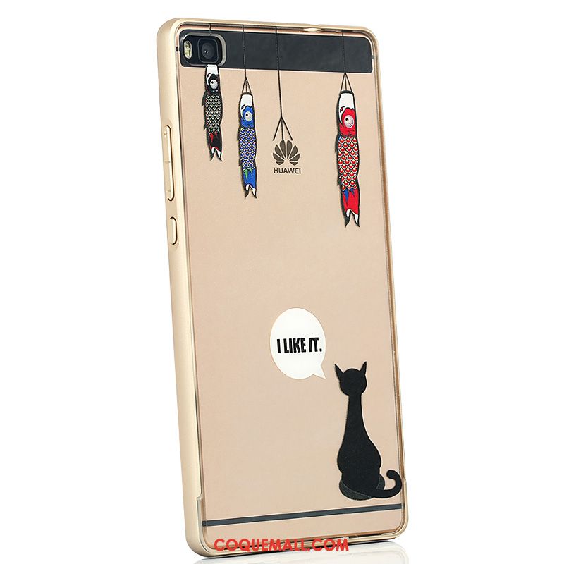 Étui Huawei P8 Or Haute Protection, Coque Huawei P8 Border Téléphone Portable