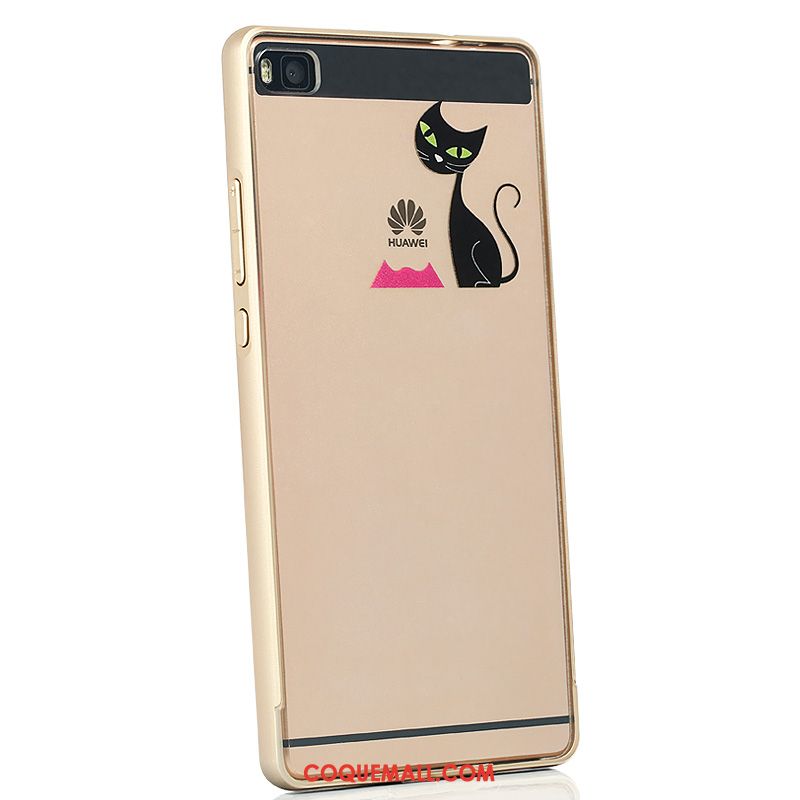 Étui Huawei P8 Or Haute Protection, Coque Huawei P8 Border Téléphone Portable