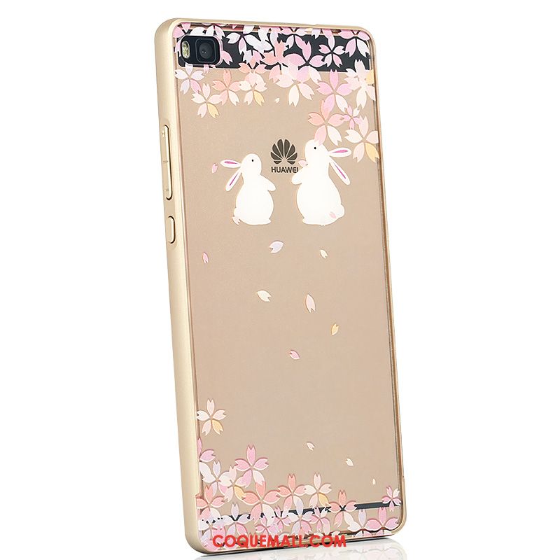 Étui Huawei P8 Or Haute Protection, Coque Huawei P8 Border Téléphone Portable