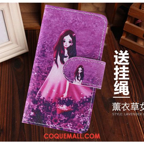 Étui Huawei P8 Personnalité Étui En Cuir Ornements Suspendus, Coque Huawei P8 Clamshell Dessin Animé