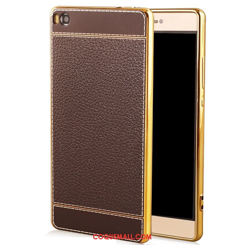 Étui Huawei P8 Placage Élégant Étui En Cuir, Coque Huawei P8 Tout Compris Téléphone Portable