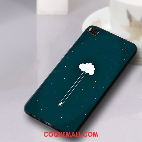 Étui Huawei P8 Protection Fluide Doux Silicone, Coque Huawei P8 Tout Compris Délavé En Daim