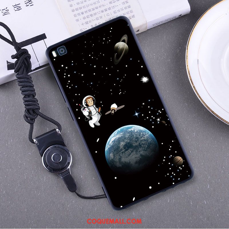 Étui Huawei P8 Silicone Téléphone Portable Bleu, Coque Huawei P8 Incassable Ornements Suspendus