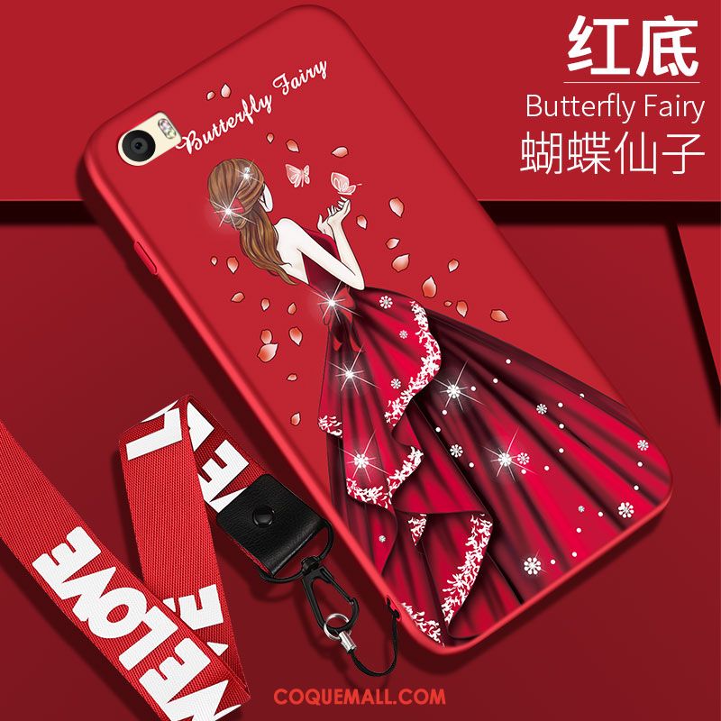 Étui Huawei P8 Tendance Tout Compris Silicone, Coque Huawei P8 Rouge Téléphone Portable
