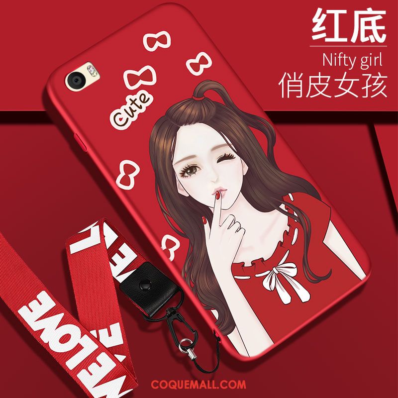Étui Huawei P8 Tendance Tout Compris Silicone, Coque Huawei P8 Rouge Téléphone Portable