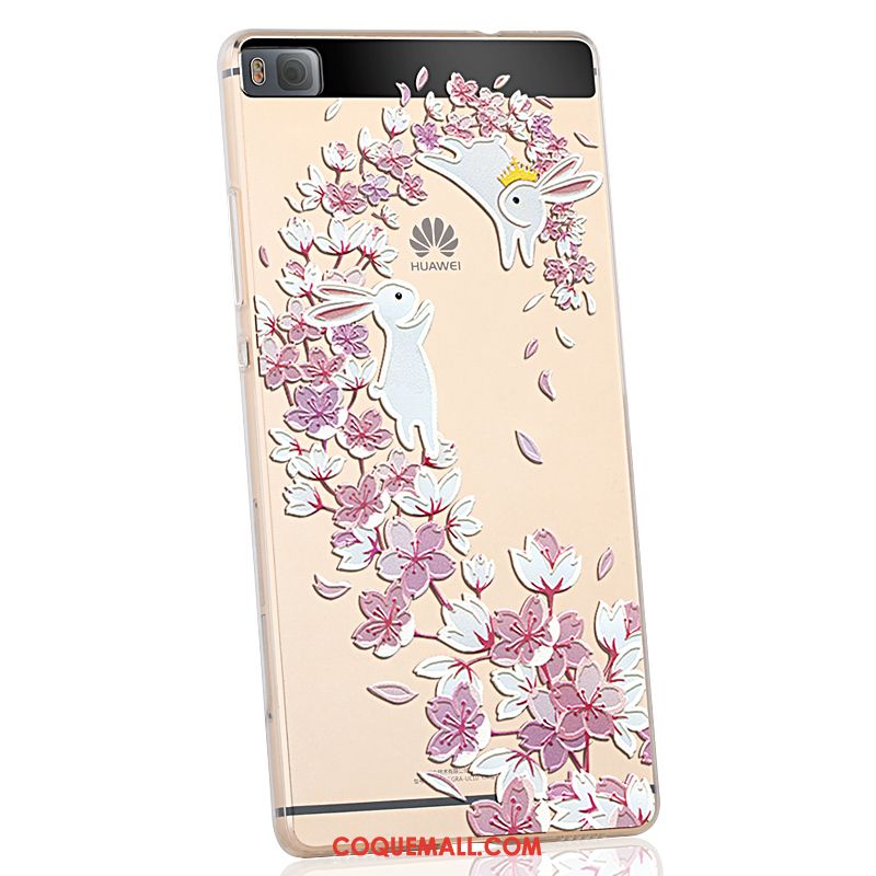 Étui Huawei P8 Transparent Incassable Silicone, Coque Huawei P8 Tout Compris Tendance