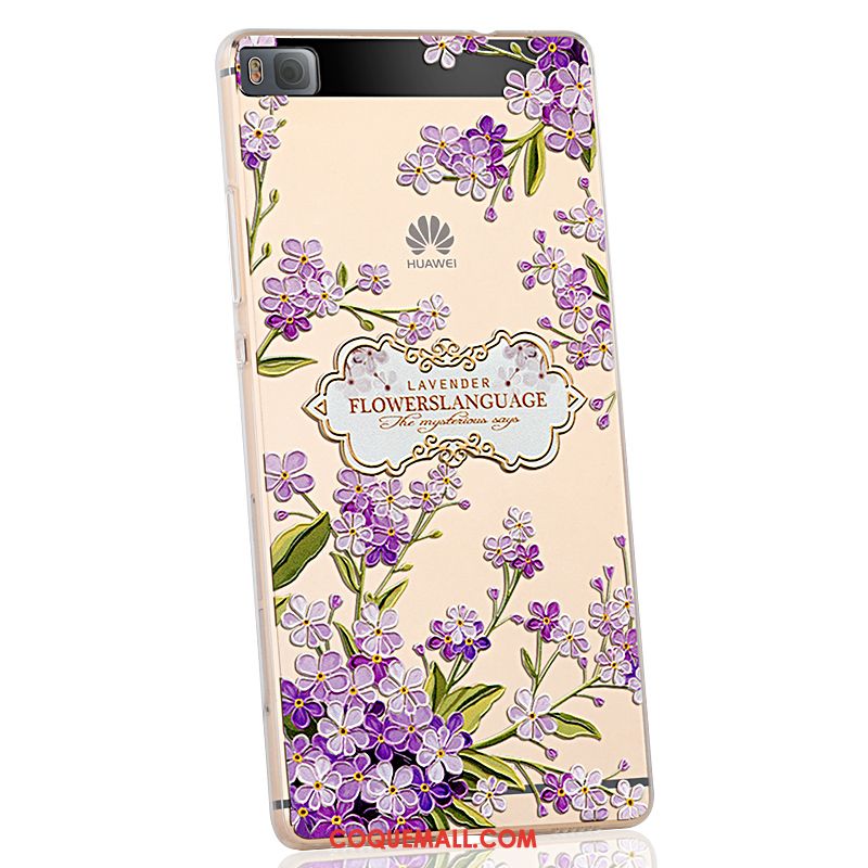 Étui Huawei P8 Transparent Incassable Silicone, Coque Huawei P8 Tout Compris Tendance