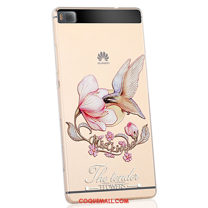 Étui Huawei P8 Transparent Incassable Silicone, Coque Huawei P8 Tout Compris Tendance