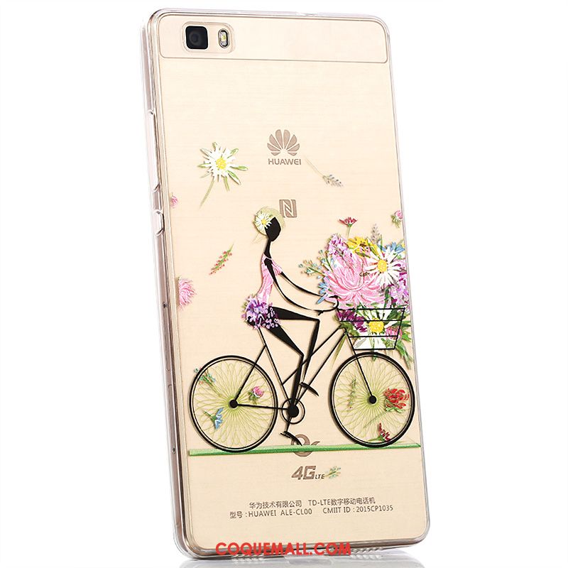 Étui Huawei P8 Transparent Tout Compris Silicone, Coque Huawei P8 Fluide Doux Téléphone Portable