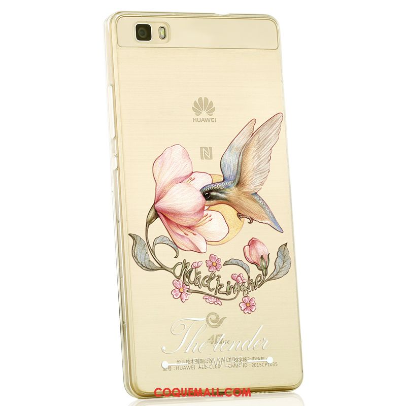 Étui Huawei P8 Transparent Tout Compris Silicone, Coque Huawei P8 Fluide Doux Téléphone Portable