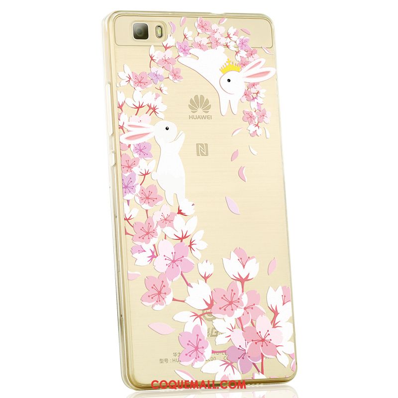 Étui Huawei P8 Transparent Tout Compris Silicone, Coque Huawei P8 Fluide Doux Téléphone Portable