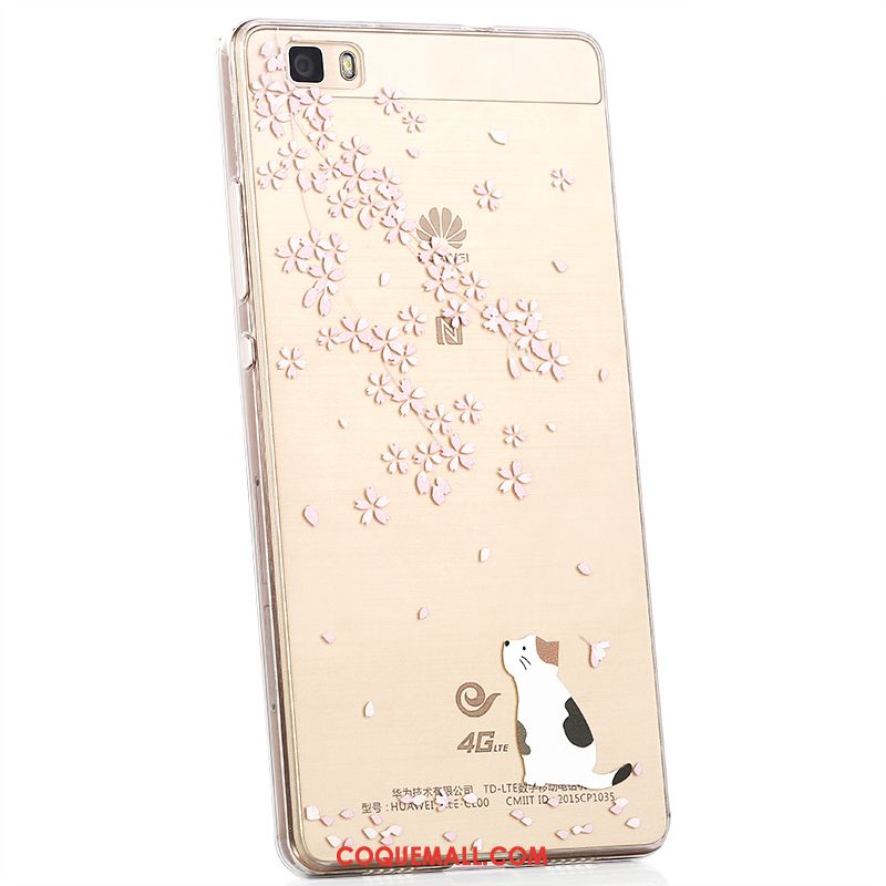 Étui Huawei P8 Transparent Tout Compris Silicone, Coque Huawei P8 Fluide Doux Téléphone Portable