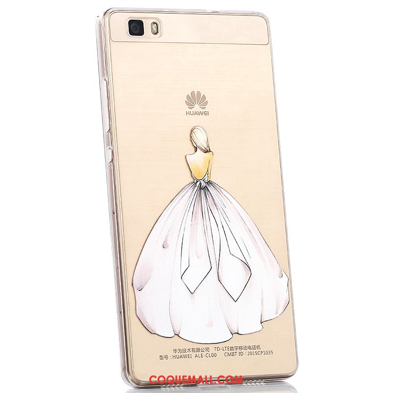 Étui Huawei P8 Transparent Tout Compris Silicone, Coque Huawei P8 Fluide Doux Téléphone Portable