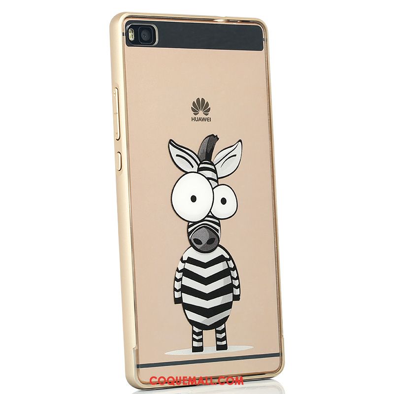 Étui Huawei P8 Téléphone Portable Créatif Or, Coque Huawei P8 Personnalité Border