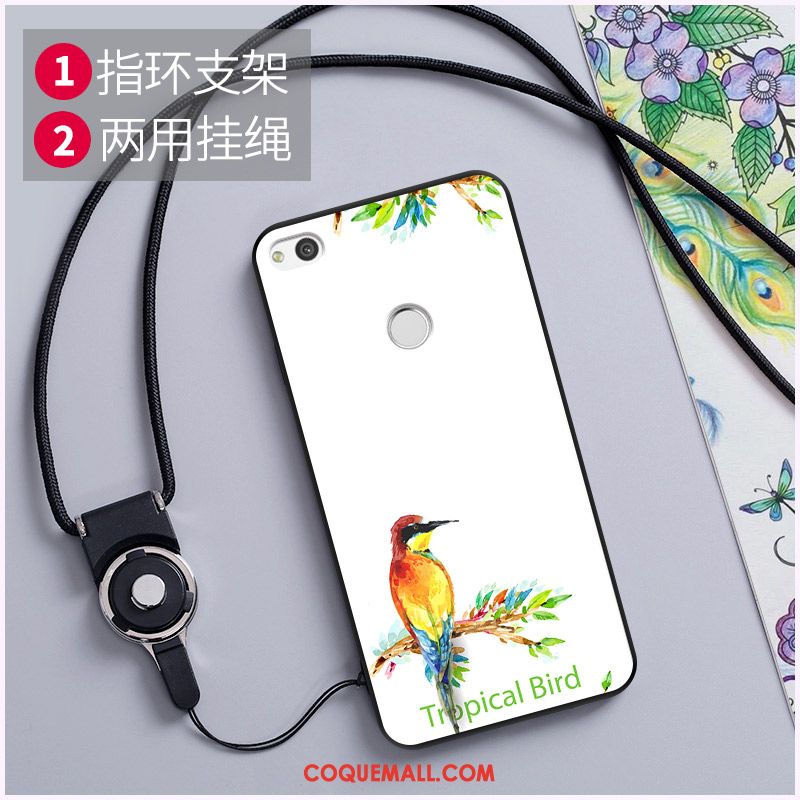 Étui Huawei P8 Téléphone Portable Vert Gaufrage, Coque Huawei P8 Fluide Doux Jeunesse