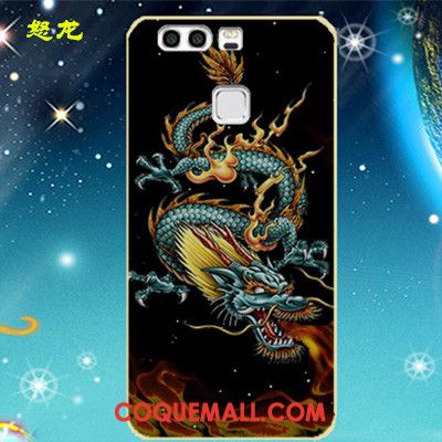 Étui Huawei P9 Border Créatif Téléphone Portable, Coque Huawei P9 Bleu Métal