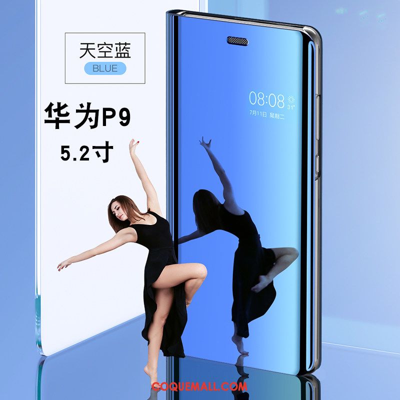 Étui Huawei P9 Dormance Bleu Créatif, Coque Huawei P9 Étui En Cuir Tendance