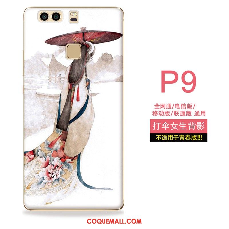 Étui Huawei P9 Fluide Doux Gaufrage Art, Coque Huawei P9 Silicone Tout Compris