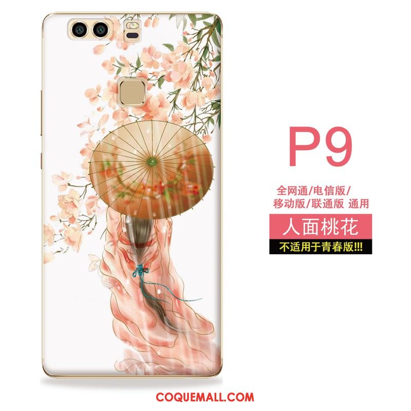 Étui Huawei P9 Fluide Doux Gaufrage Art, Coque Huawei P9 Silicone Tout Compris