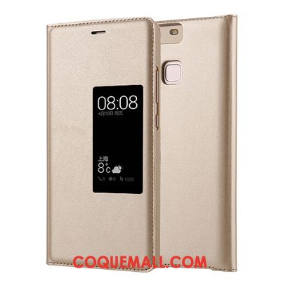 Étui Huawei P9 Haute Étui En Cuir Blanc, Coque Huawei P9 Téléphone Portable Protection