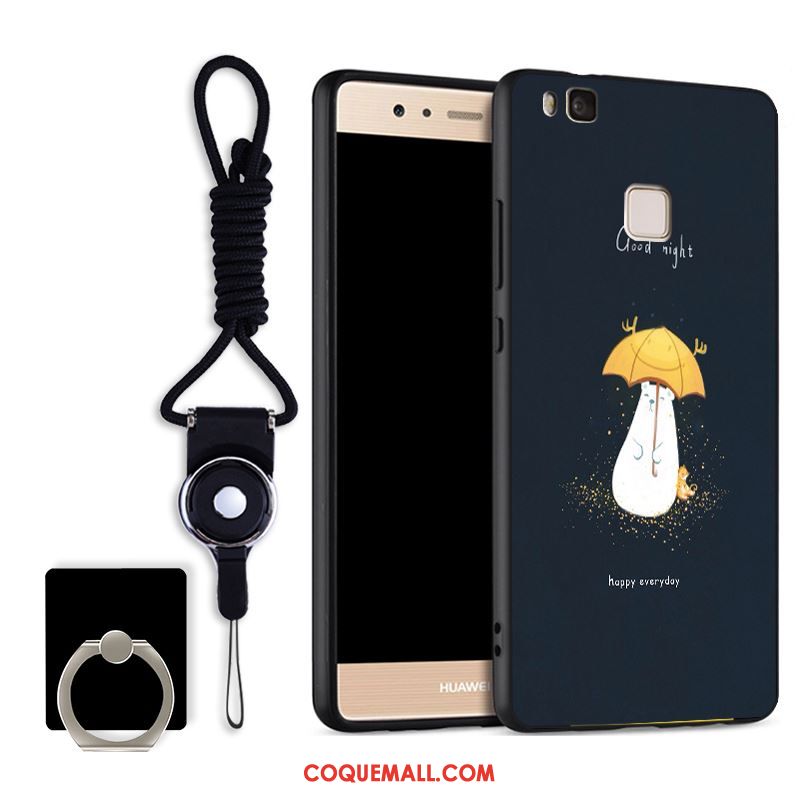 Étui Huawei P9 Lite Cou Suspendu Luxe Bleu, Coque Huawei P9 Lite Fluide Doux Protection